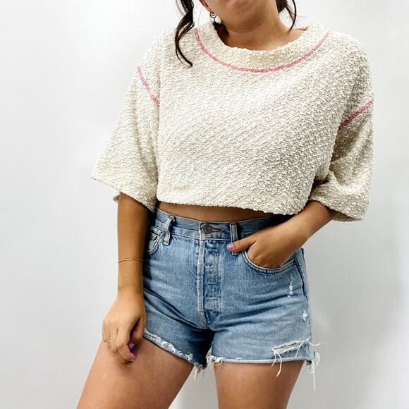 urban outfitters cream cropped top - Picture 5 of 7